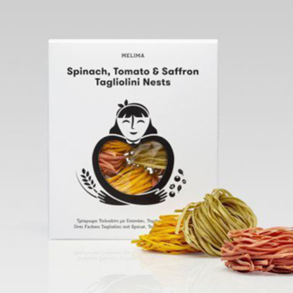 Εικόνα της Melima Τρίχρωμο Ταλιολίνι με Σπανάκι, Τομάτα & Ζαφορά 500gr